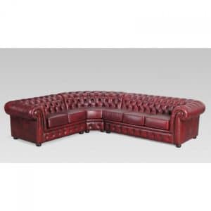 Winchester Corner Chesterfield Leather Lounge