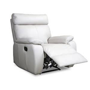 3182 recliner in ivory leather