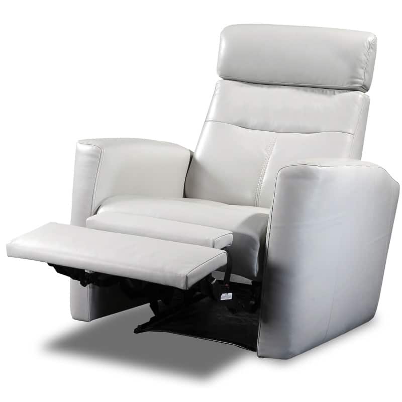 Recliner Chair Ht 601 Brisbane, Modern White Leather Recliner Chair