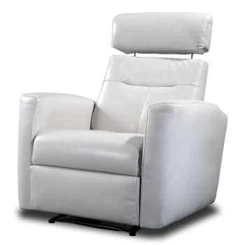 White Leather Recliner