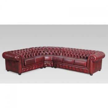 Winchester Corner Chesterfield Leather Lounge