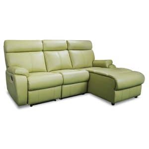 3178 chaise recliner lounge in lime leather