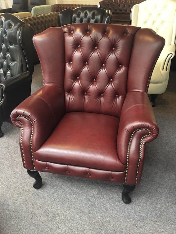 Burgandy Wing Chair Clearance Gantry Brisbane Sydney Devlin Lounges