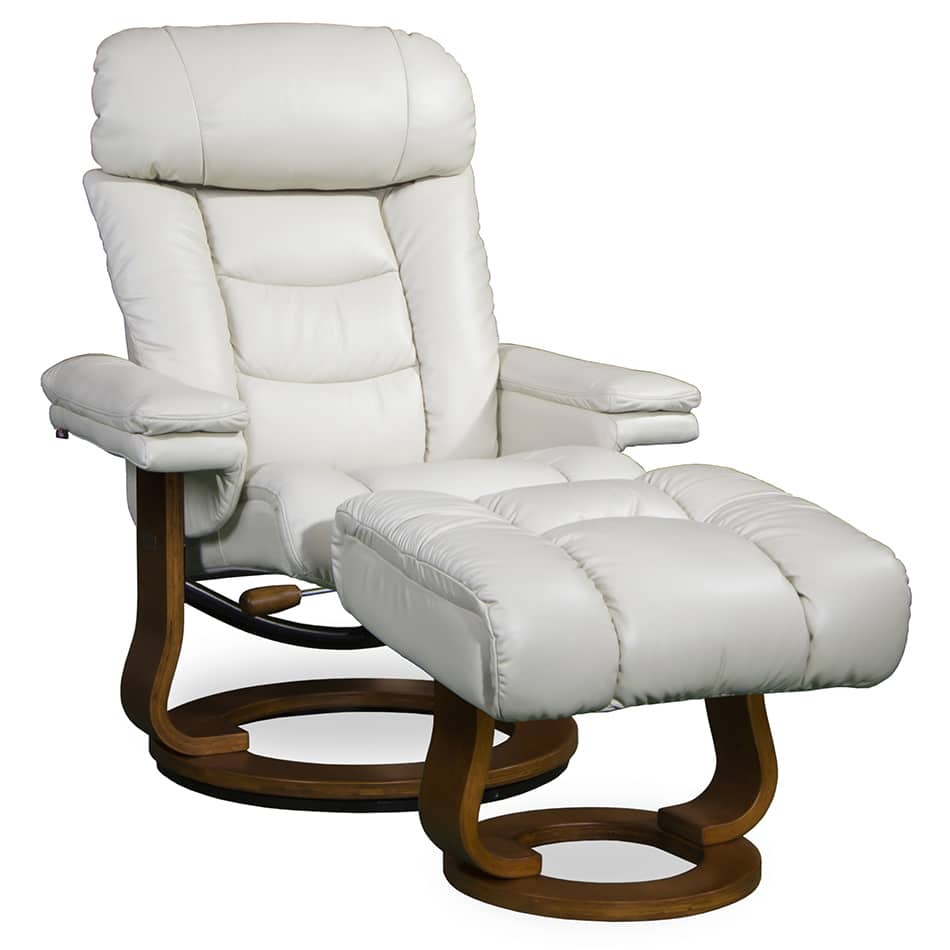 Swivel Recliner Leone Brisbane, Real Leather Swivel Recliner Chair