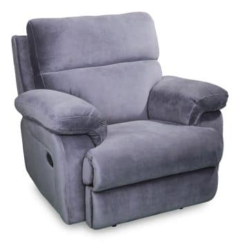 Catalina recliner in grey fabric