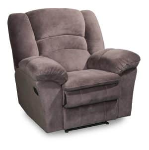 Turin fabric recliner chair in brown fabric