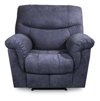 Pesaro Recliner in grey fabric front view