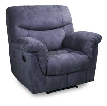 Pesaro 3188 recliner in grey fabric front angle view