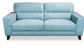 Memphis 3 seater in blue fabric