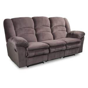 Turin 3 seater in chocolate brown fabric