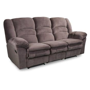 Turin 3 seater in chocolate brown fabric