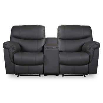 Pesaro 2 Seater Home theatre recliner in blue fabruc